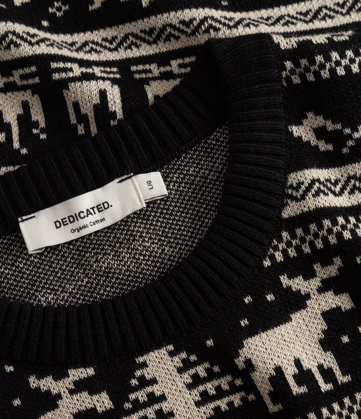 Dedicated Sweater Mora Fairisle Hike Black