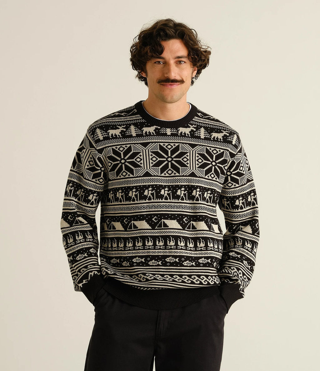 Dedicated Sweater Mora Fairisle Hike Black