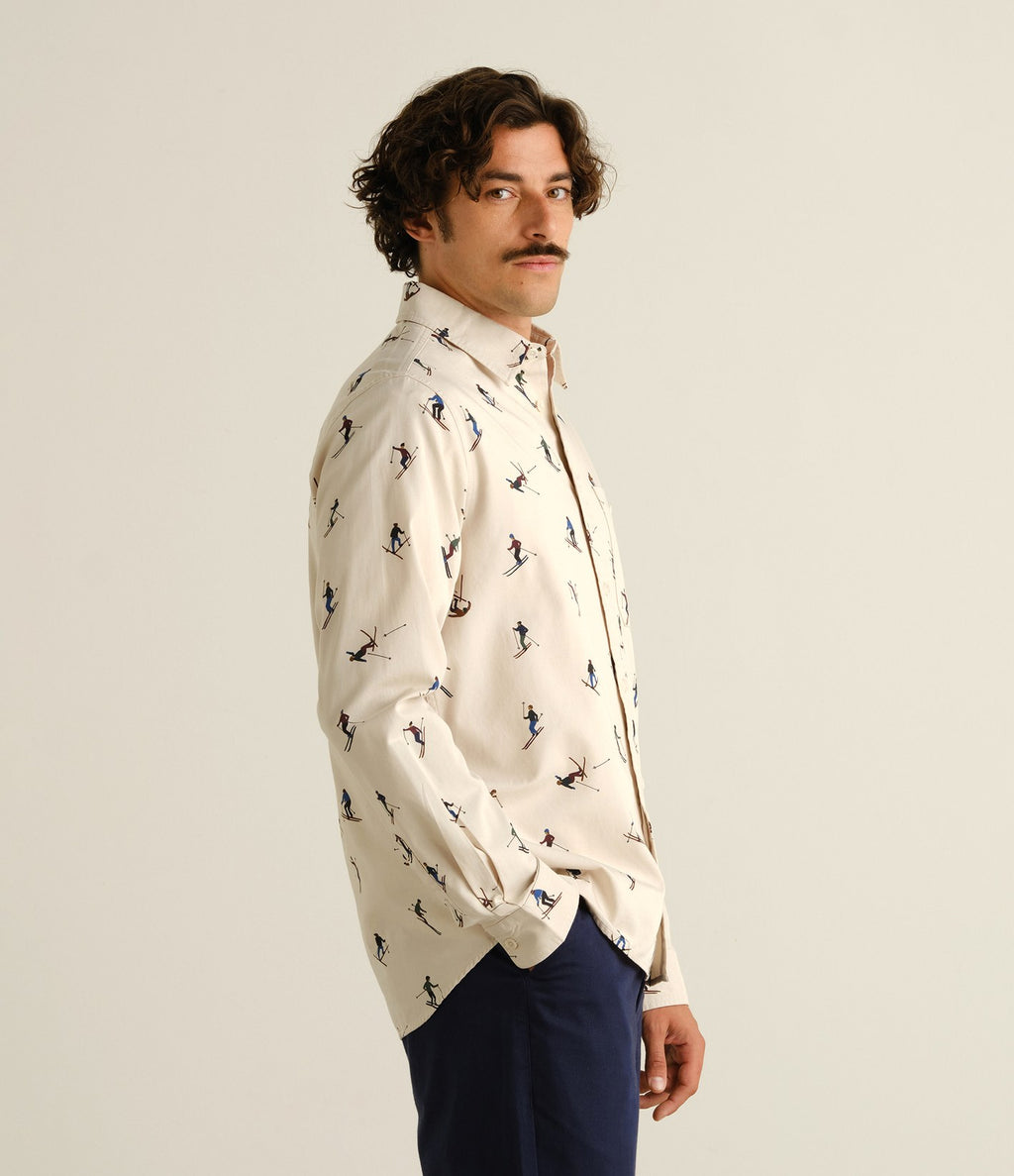 Dedicated Shirt Lunnevik Ski Team Oat White
