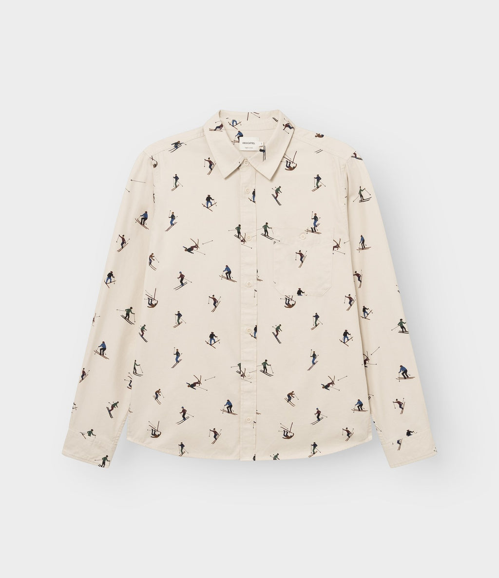 Dedicated Shirt Lunnevik Ski Team Oat White