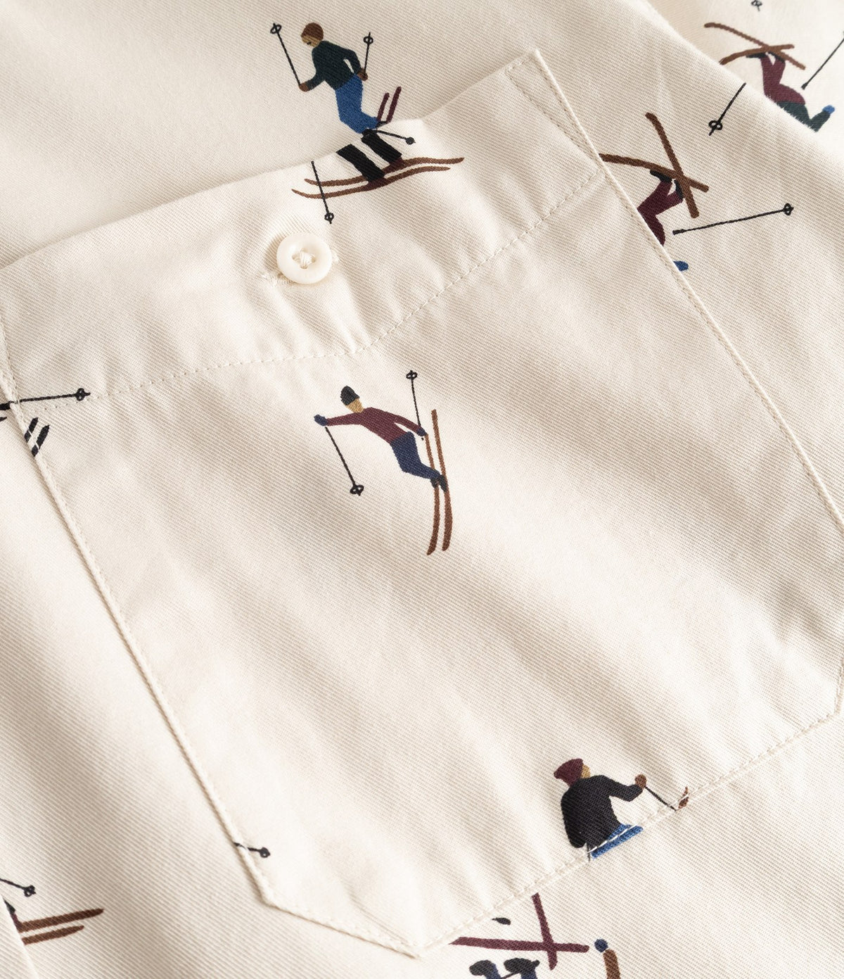 Dedicated Shirt Lunnevik Ski Team Oat White