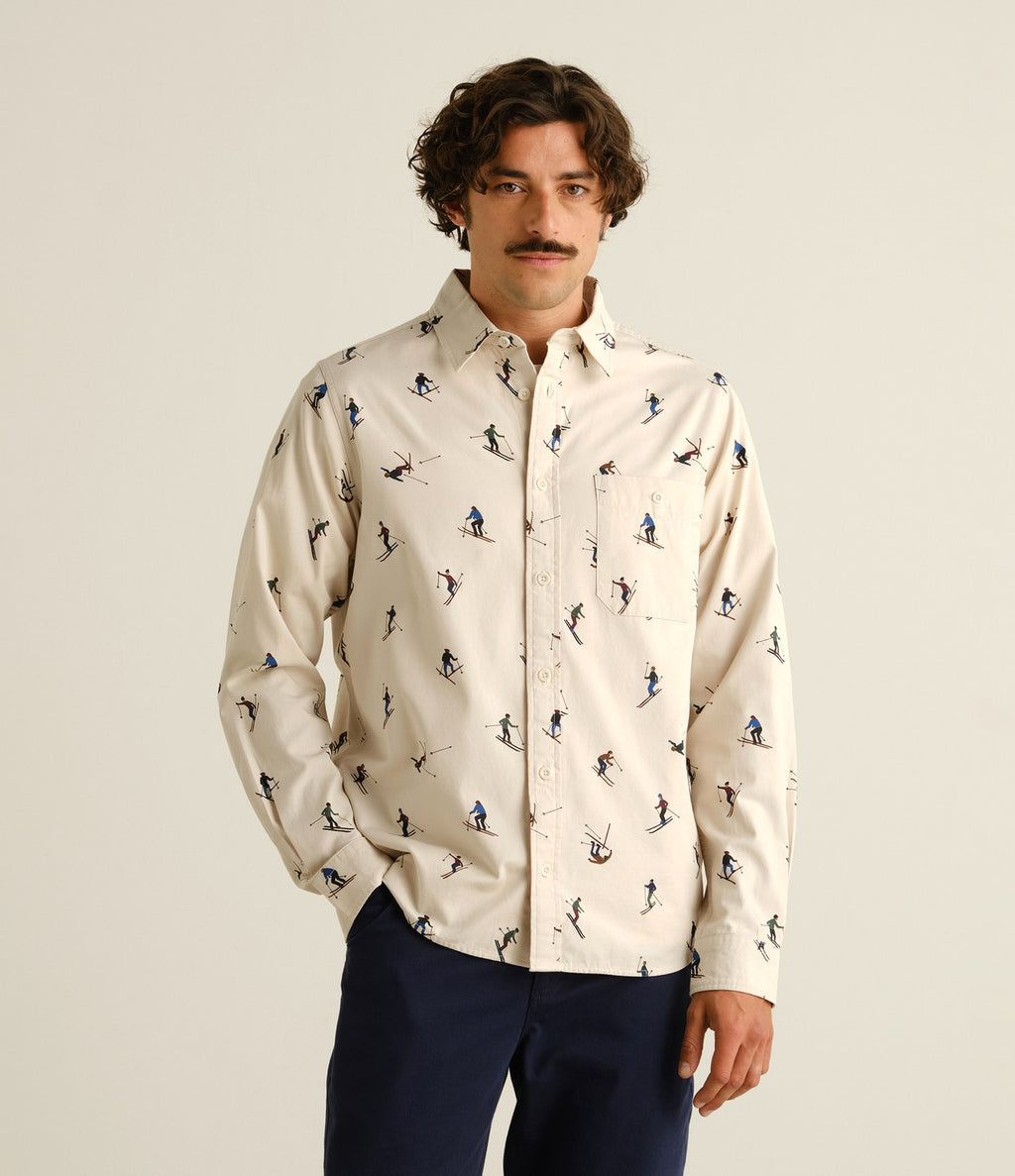 Dedicated Shirt Lunnevik Ski Team Oat White