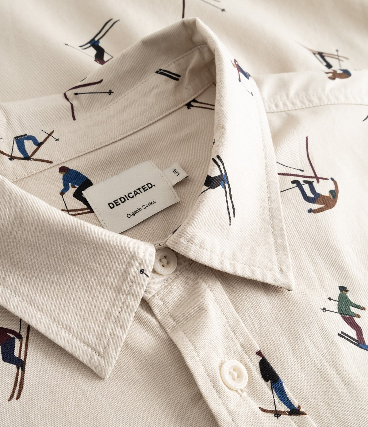 Dedicated Shirt Lunnevik Ski Team Oat White