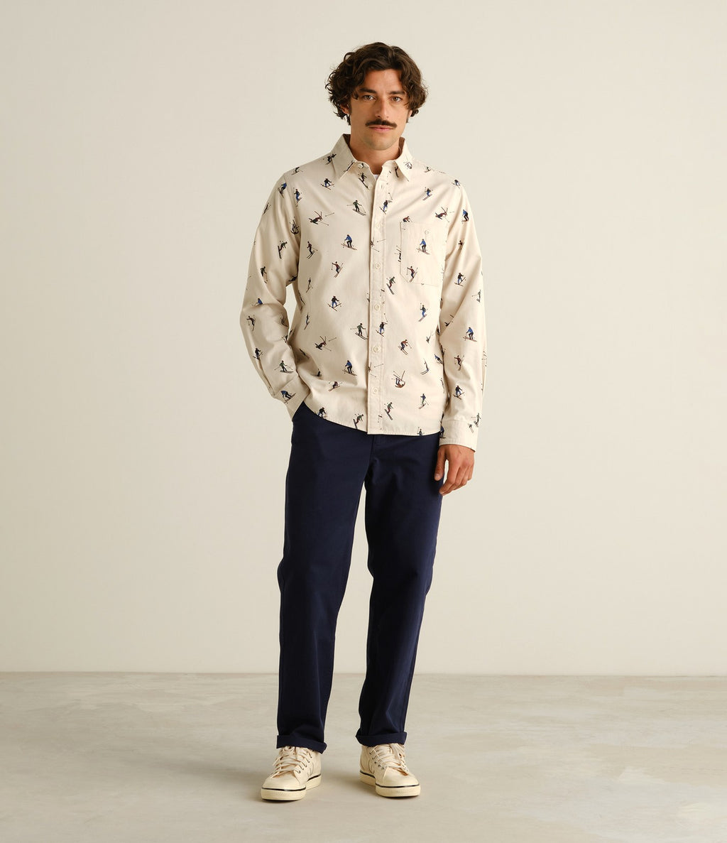 Dedicated Shirt Lunnevik Ski Team Oat White