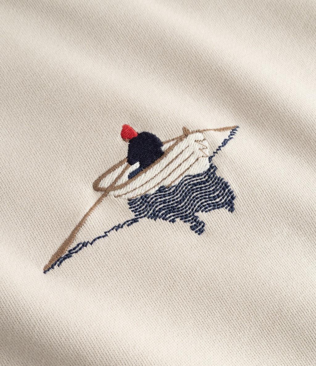 Dedicated Sweatshirt Malmoe Rowing Boat Oat White