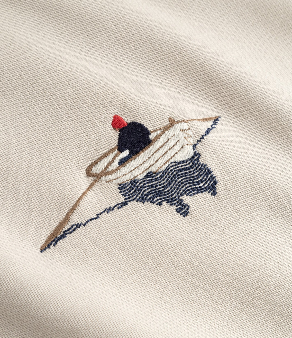 Dedicated Sweatshirt Malmoe Rowing Boat Oat White