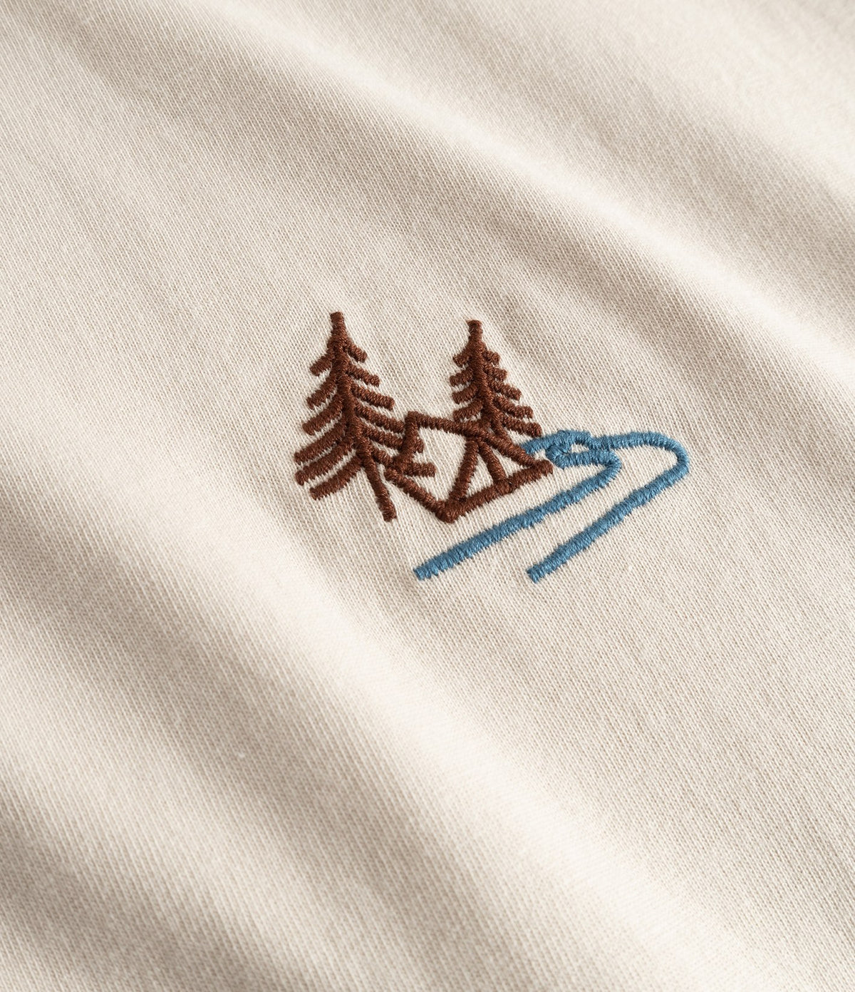Dedicated T-shirt Stockholm Camp Creek Oat White