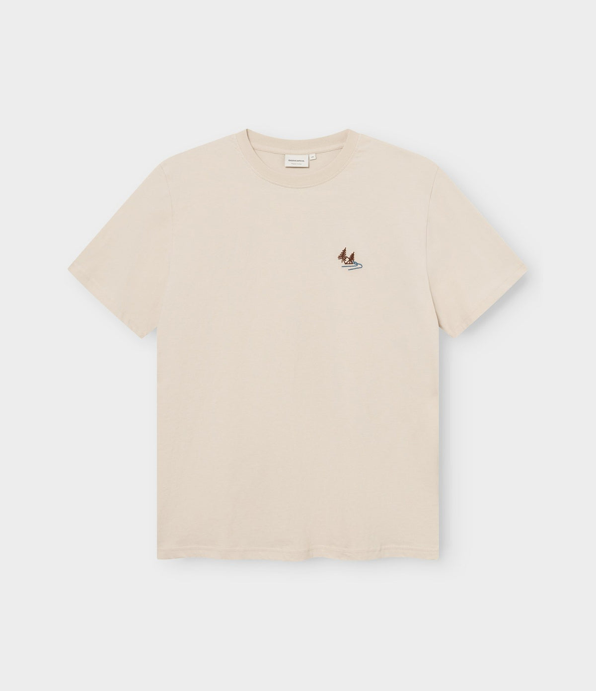Dedicated T-shirt Stockholm Camp Creek Oat White