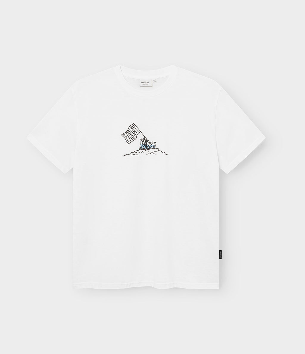 Dedicated T-shirt Stockholm Friday Celebration White