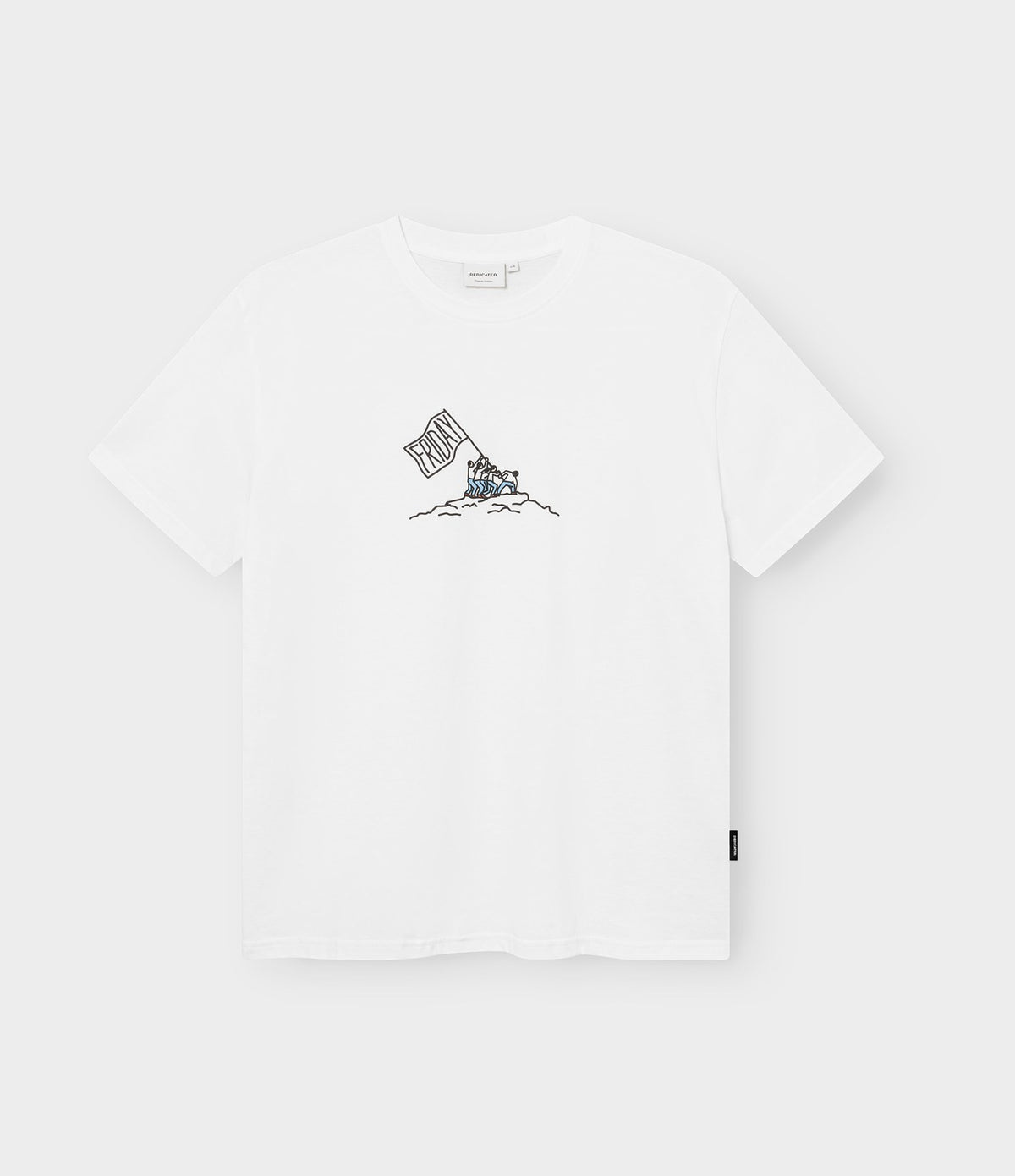 Dedicated T-shirt Stockholm Friday Celebration White