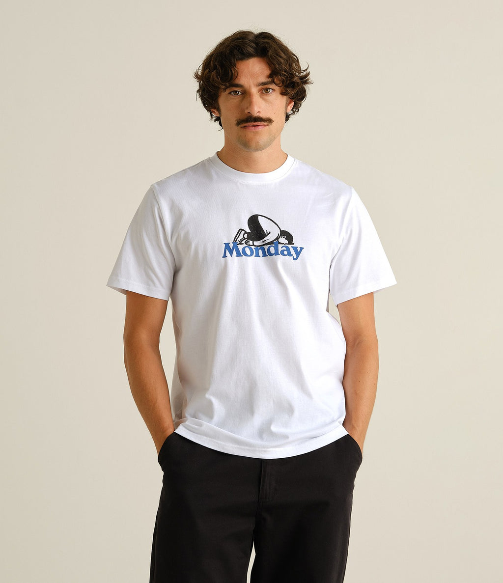 Dedicated T-shirt Stockholm Monday Crash White