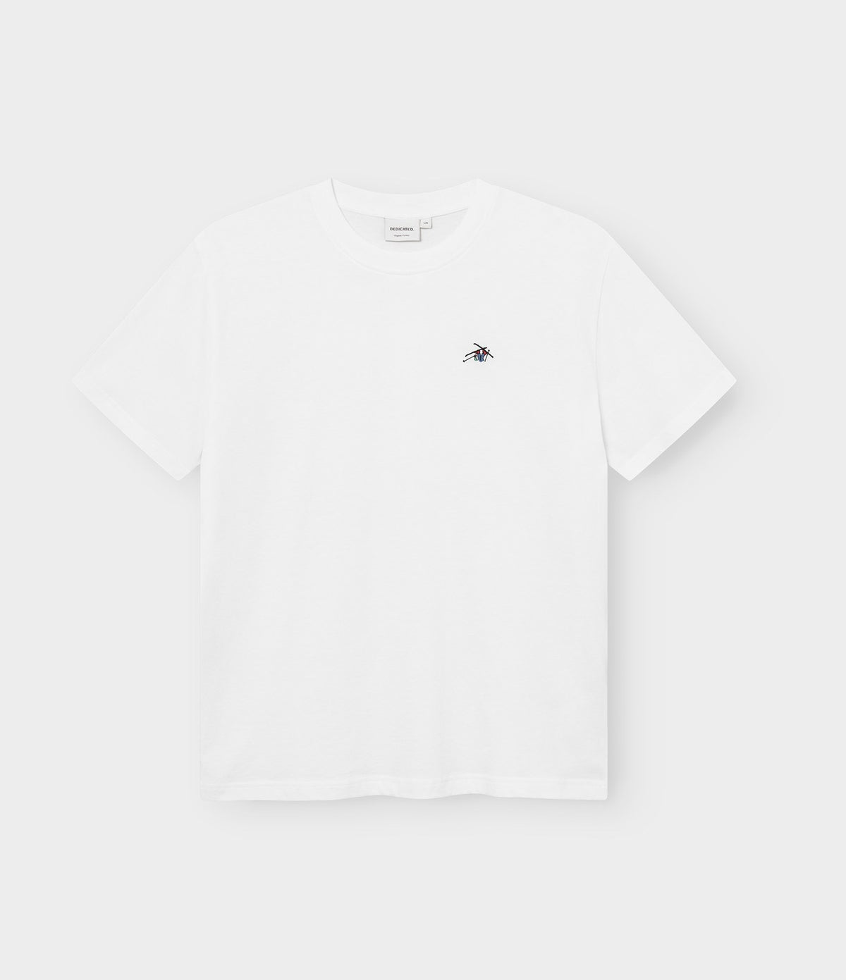 Dedicated T-shirt Stockholm Ski Crash White