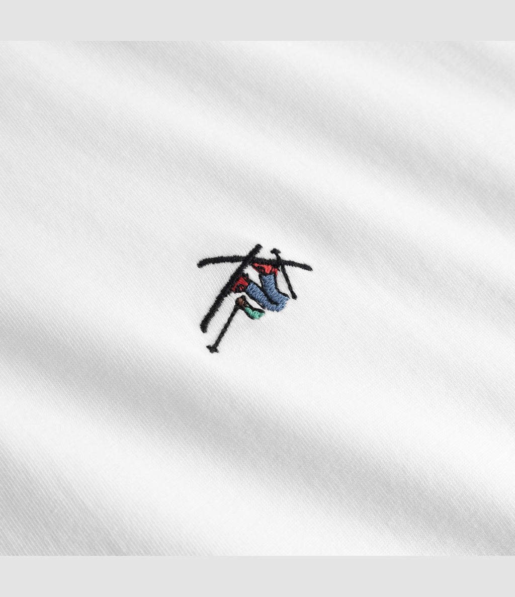 Dedicated T-shirt Stockholm Ski Crash White