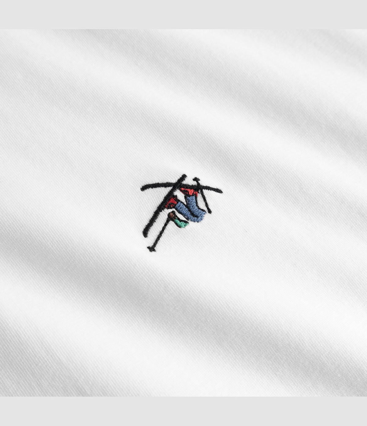 Dedicated T-shirt Stockholm Ski Crash White