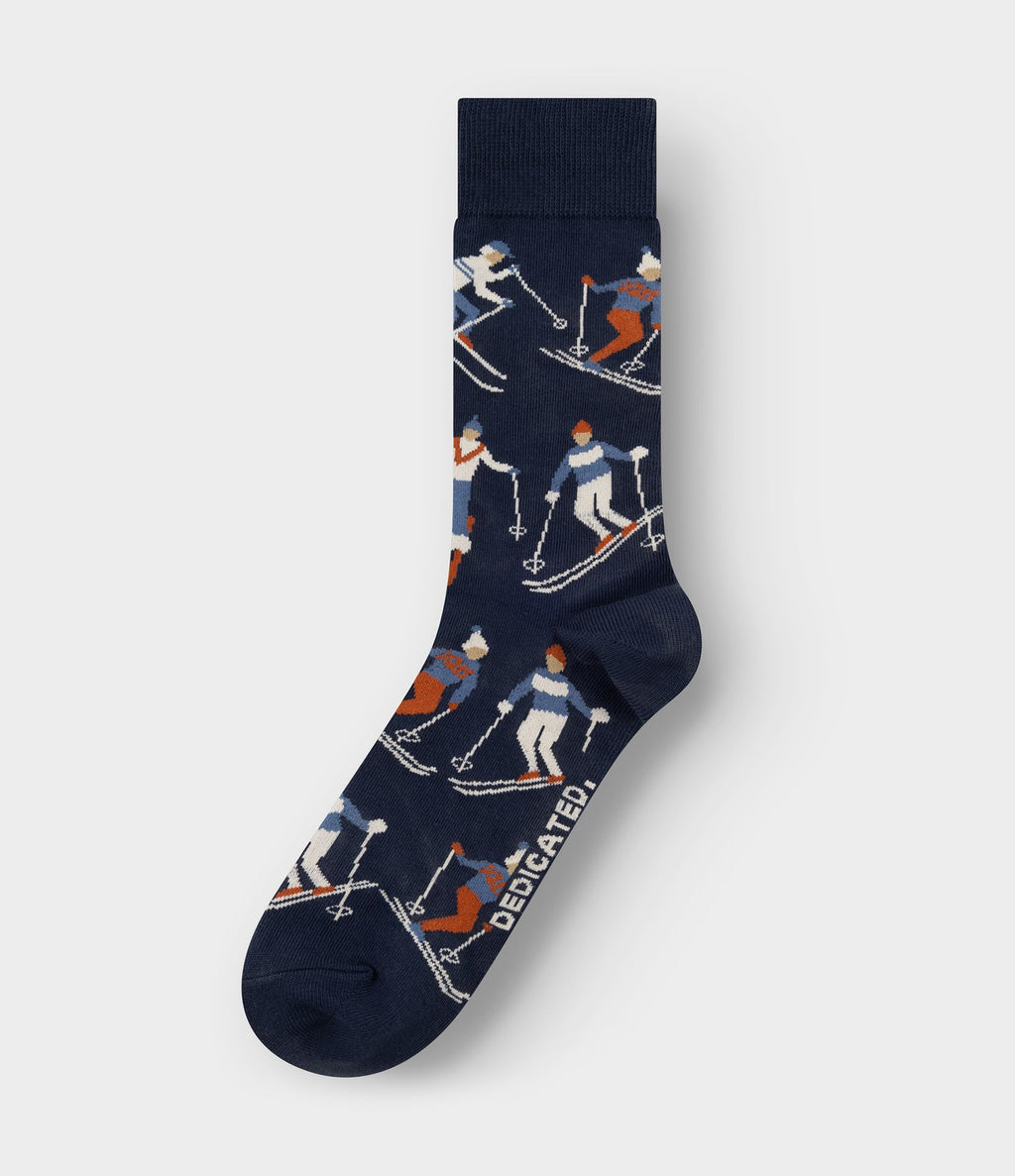 Dedicated Socks Sigtuna Ski Team Estate Blue