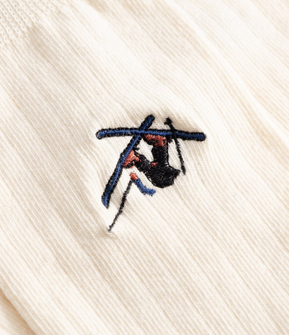 Dedicated Rib Socks Knivsta Ski Crash Off White