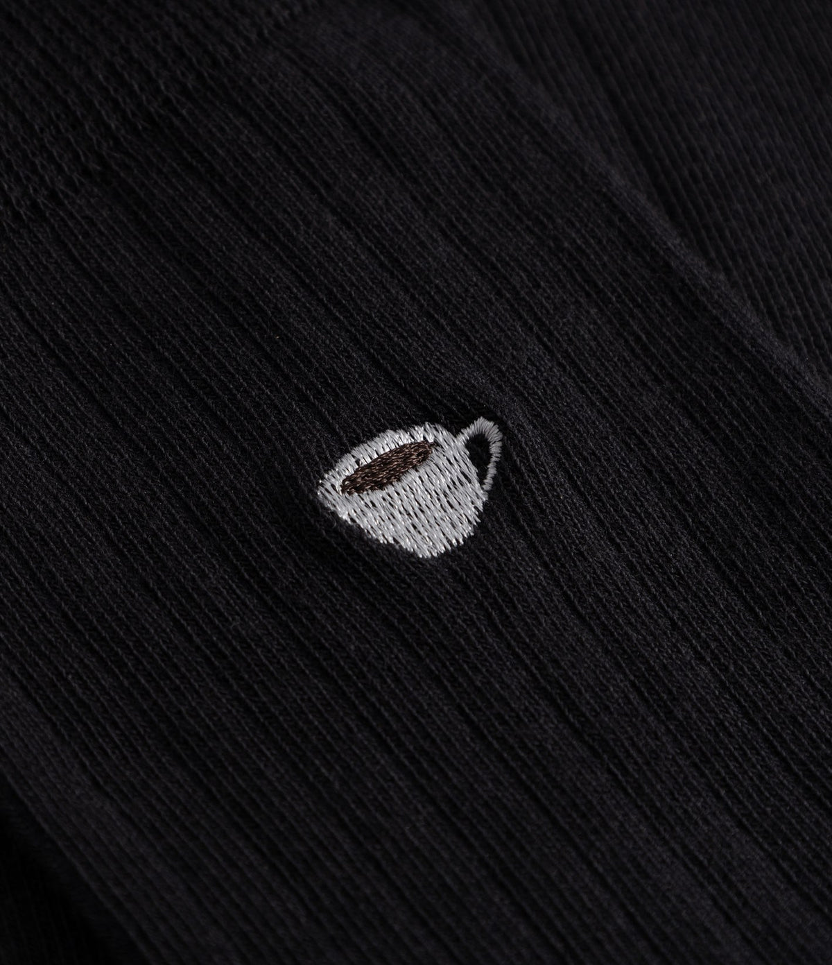 Dedicated Rib Socks Knivsta Coffee Cup Black