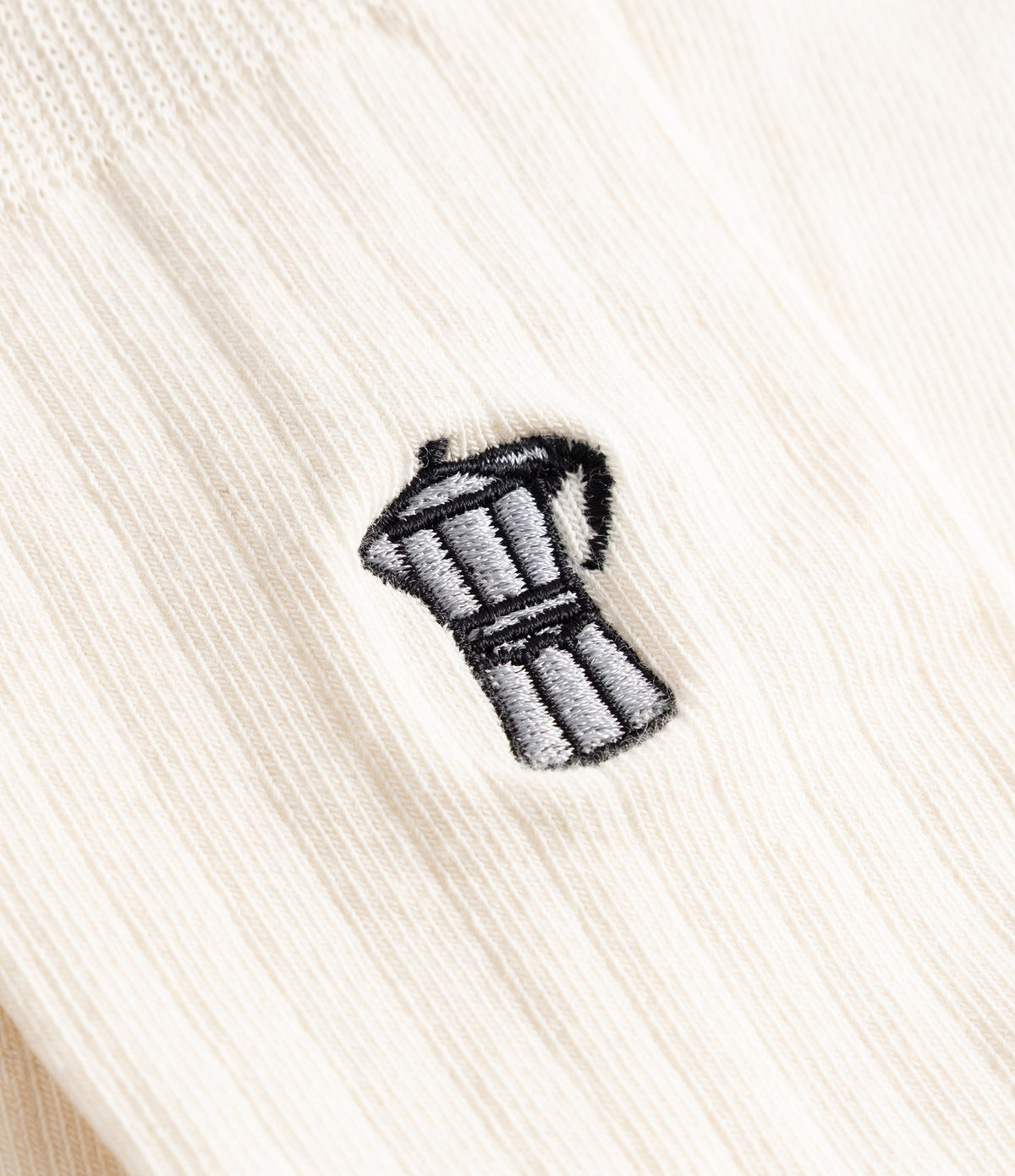 Dedicated Rib Socks Knivsta Mocca Off White