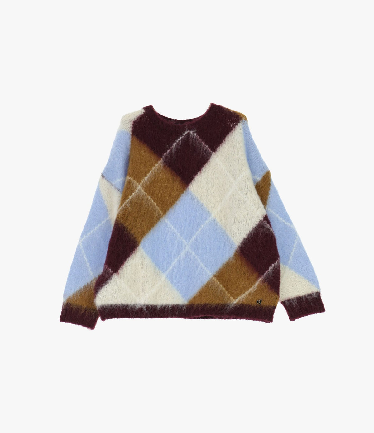 Dixie Jersey de rombos cuello redondo Multicolor - vista 4