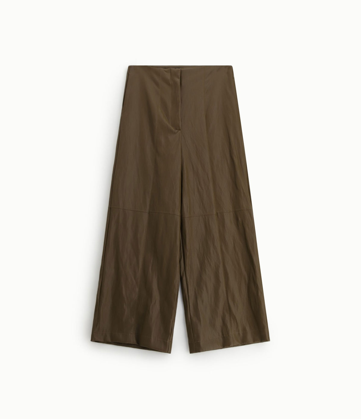 Dixie Pantalón palazzo de talle alto Oliva - vista 4