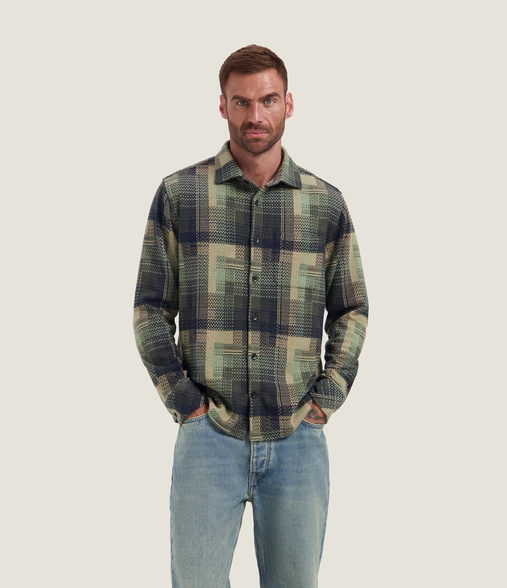 Dstrezzed Gus Check Shirt Sand