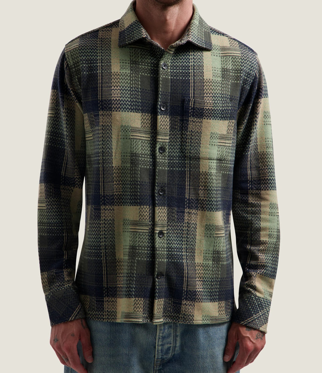 Dstrezzed Gus Check Shirt Sand