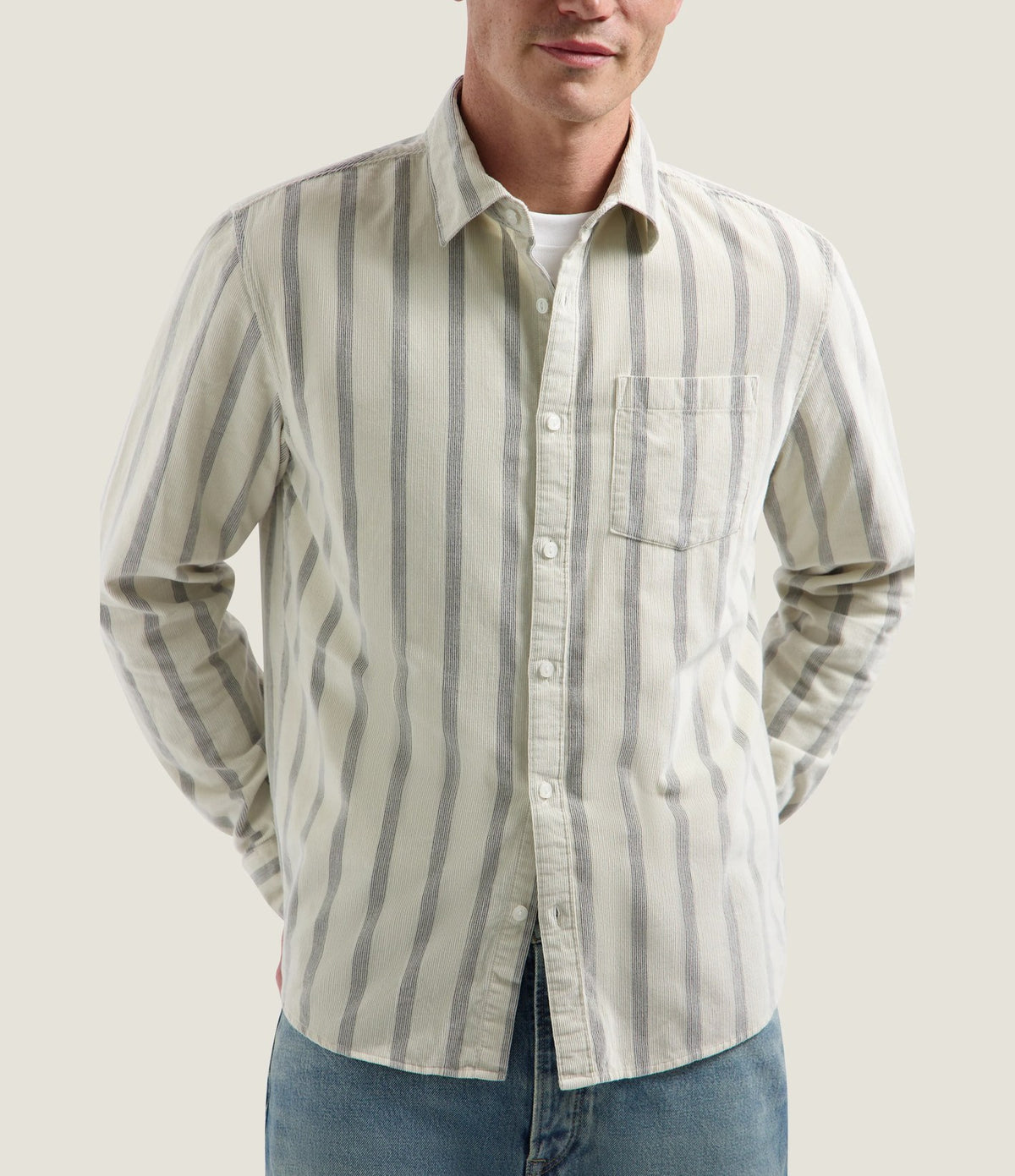 Dstrezzed Alain Shirt Cream Stripe