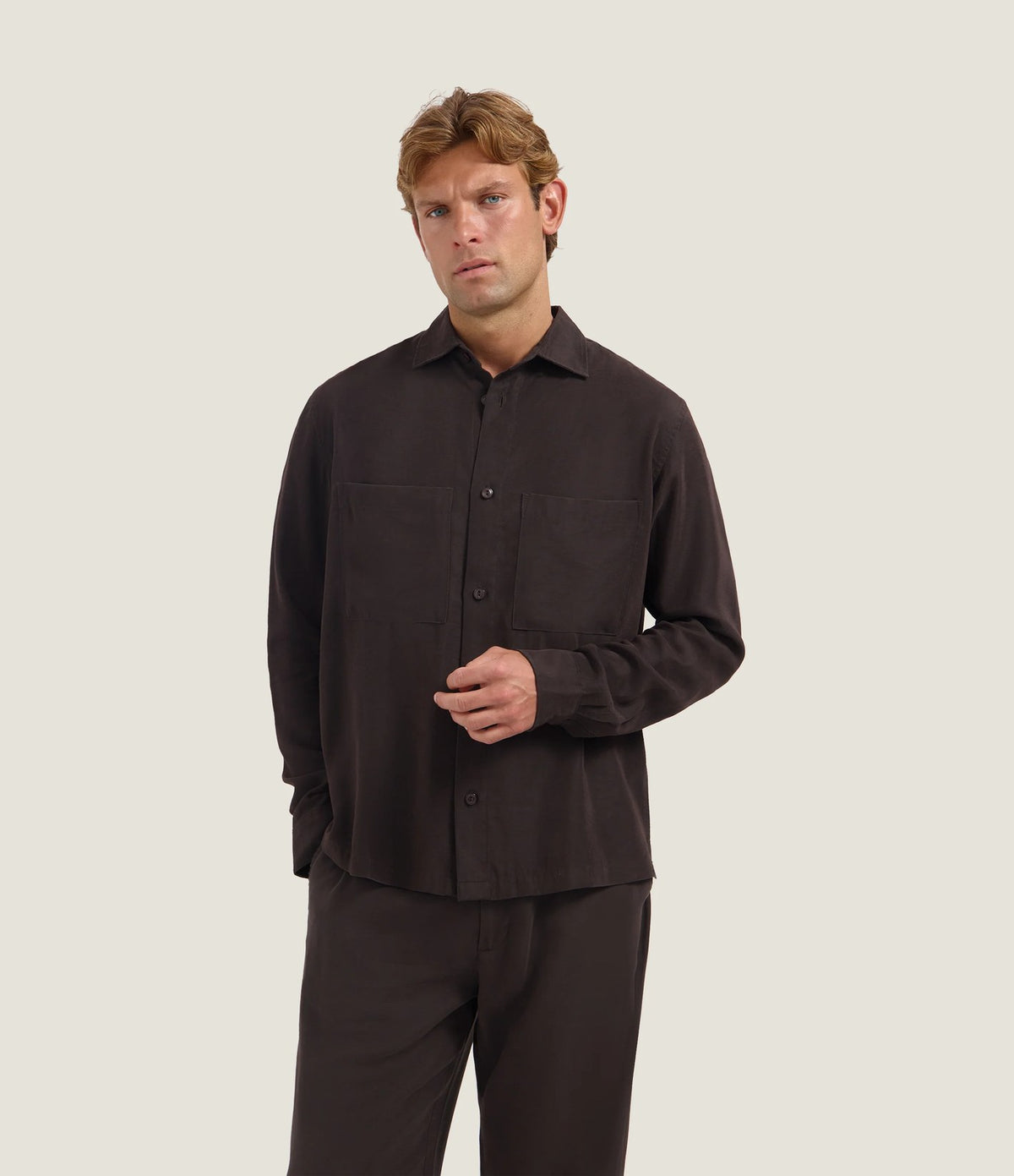 Dstrezzed Caleb Shirt Dark Brown