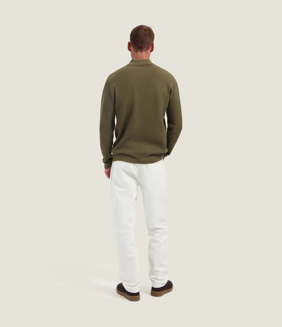Dstrezzed Kostas Zip Polo Olive