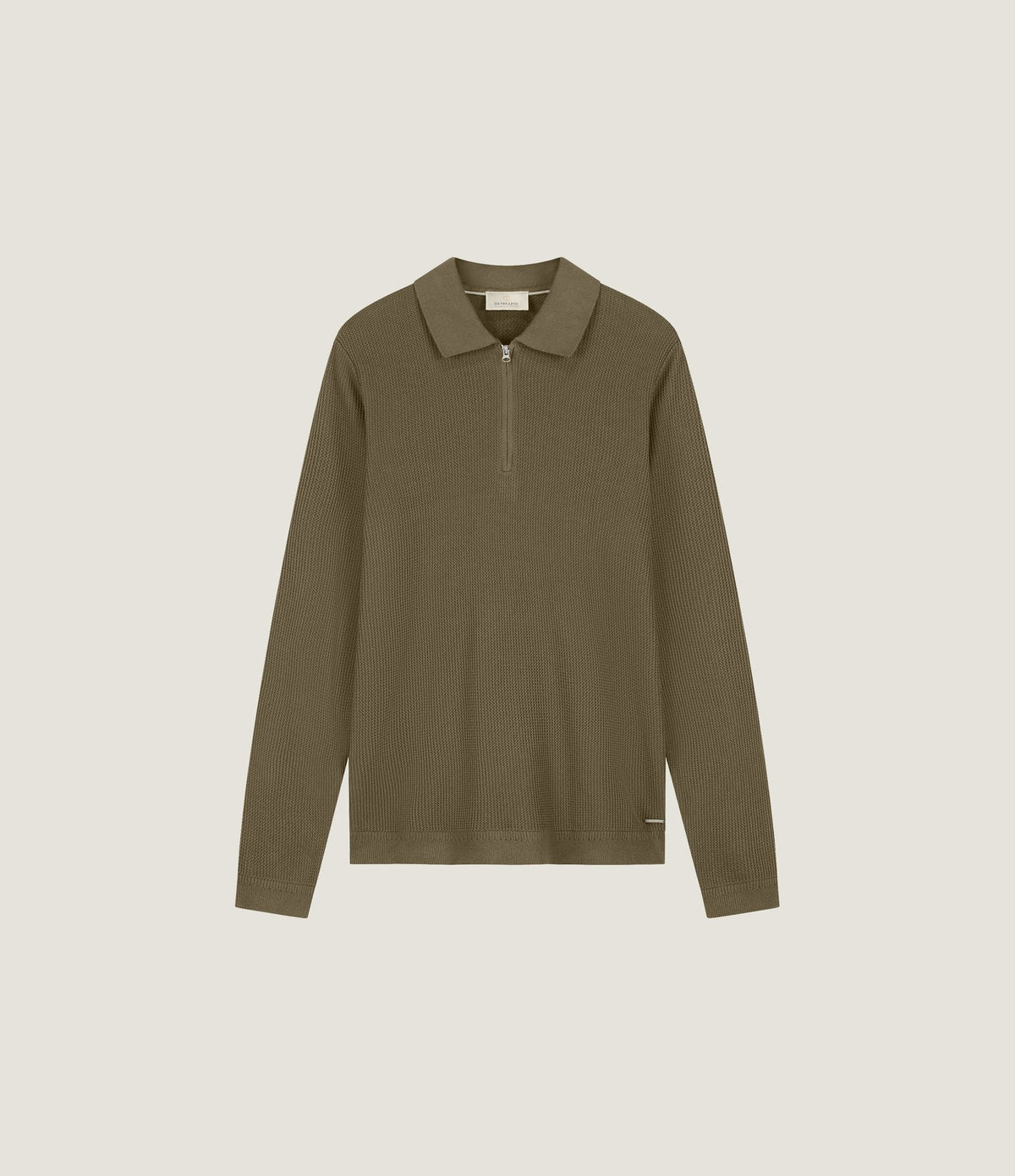 Dstrezzed Kostas Zip Polo Olive