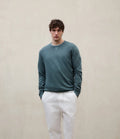 Ecoalf Gola Sweatshirt Verde Petroleo - jersey - vista 2