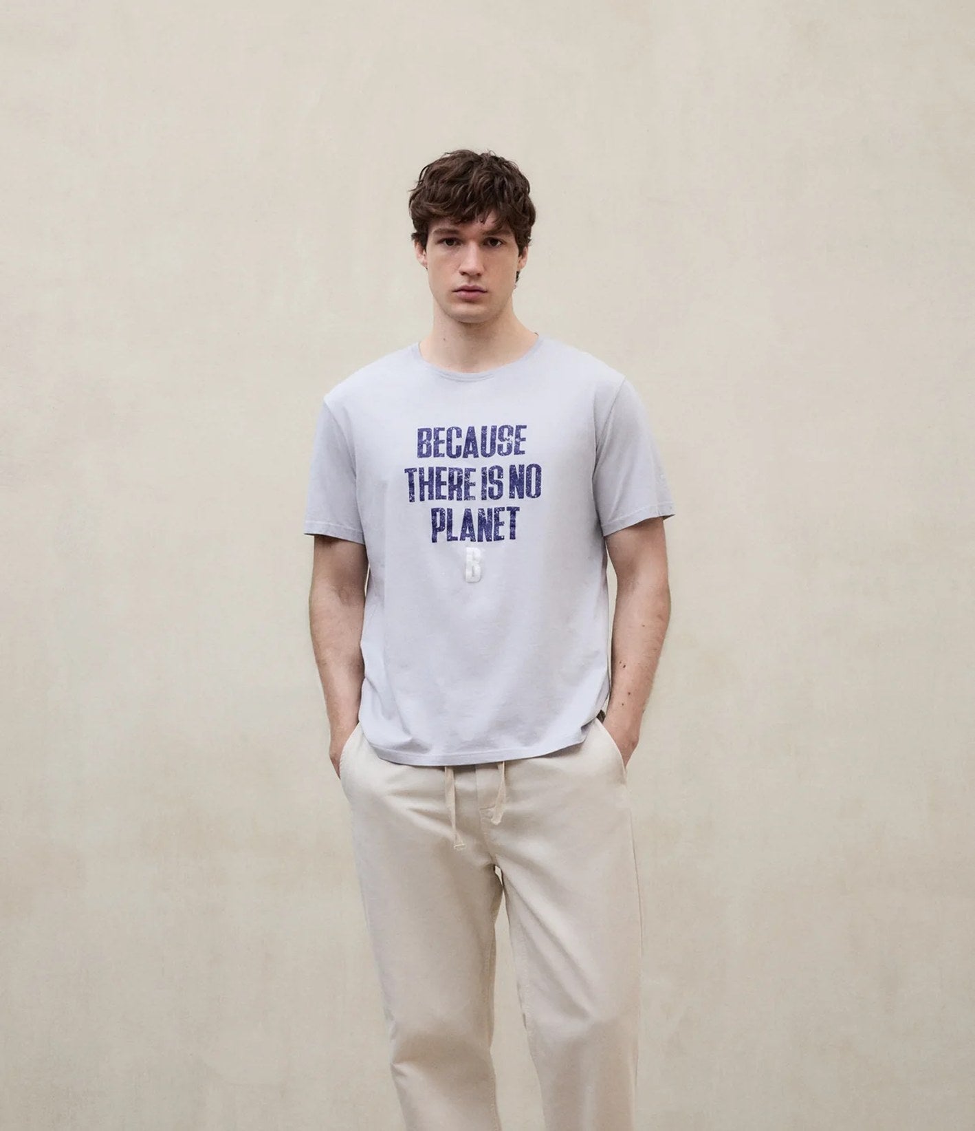 Ecoalf Min T-Shirt Gris Planet B