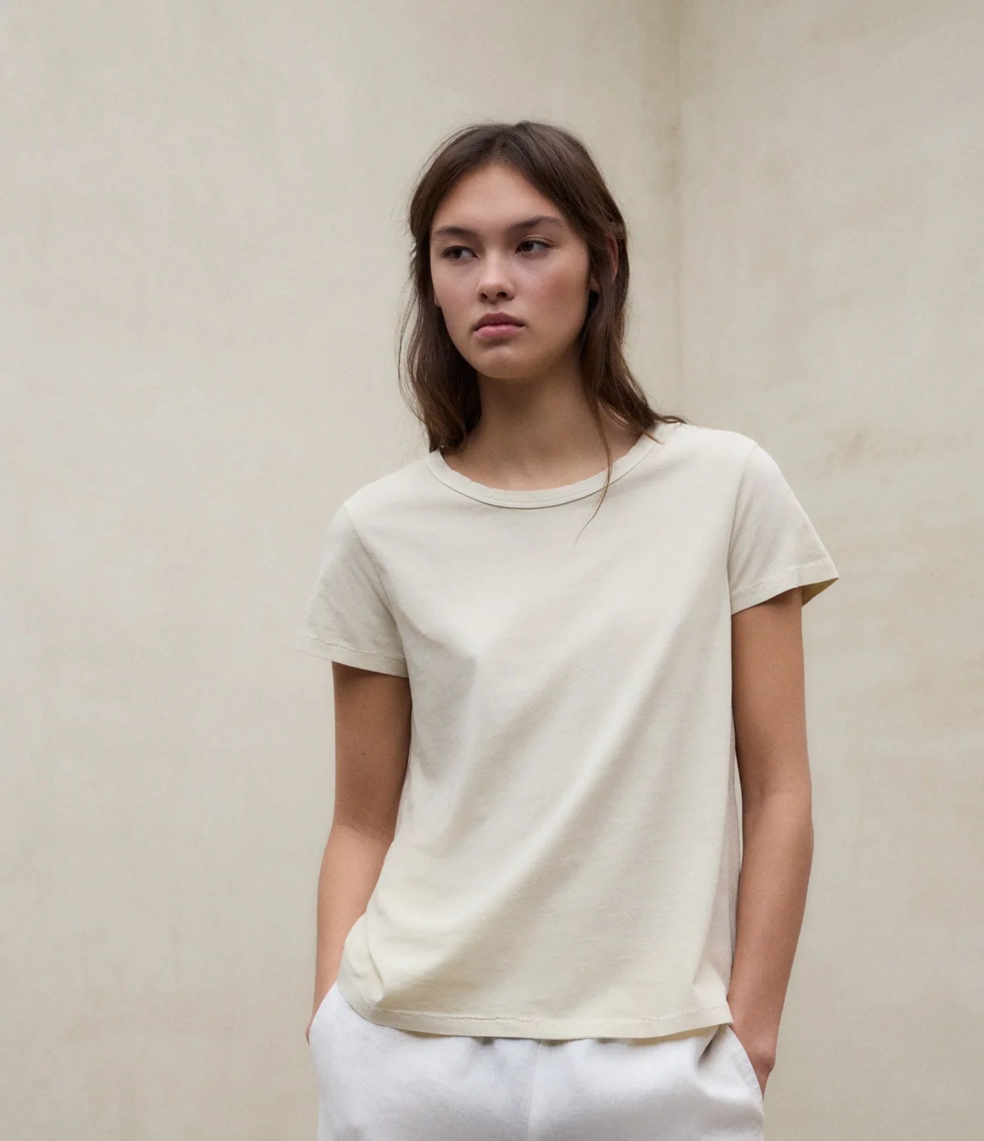 Ecoalf Keile T-Shirt Ecru