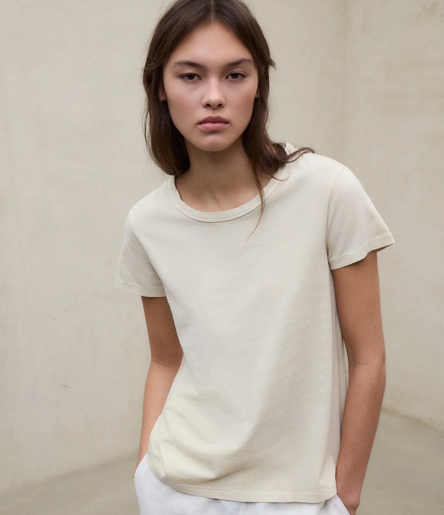 Ecoalf Keile T-Shirt Ecru