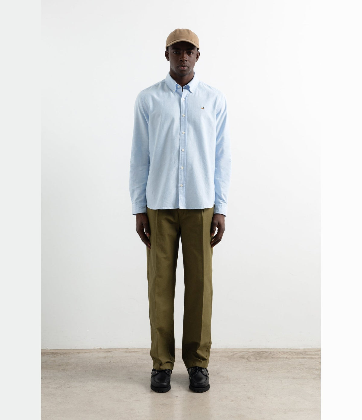 Edmmond Studios Duck Shirt Oxford Light Blue