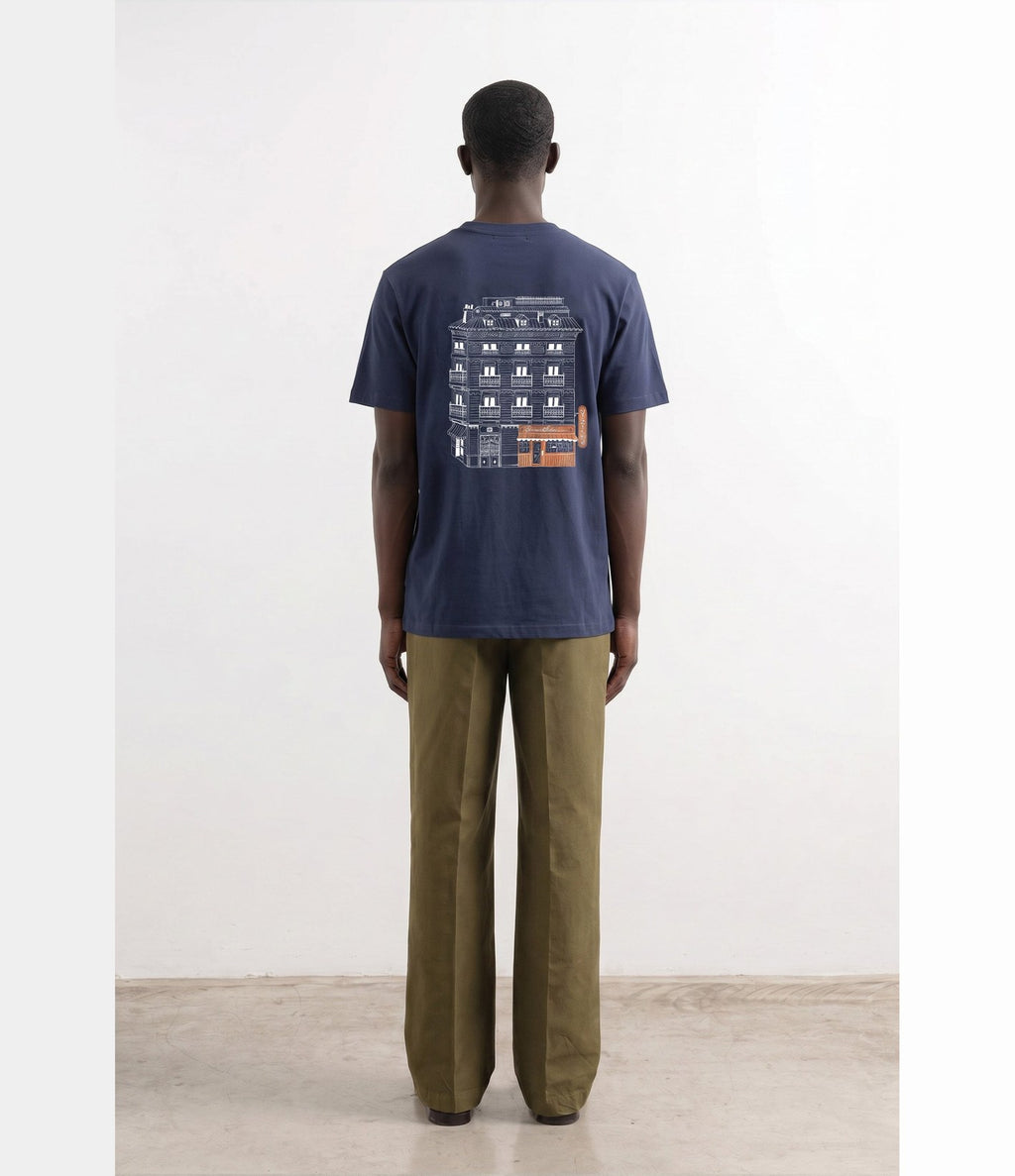 Edmmond Studios Music Center Tee Plain Navy