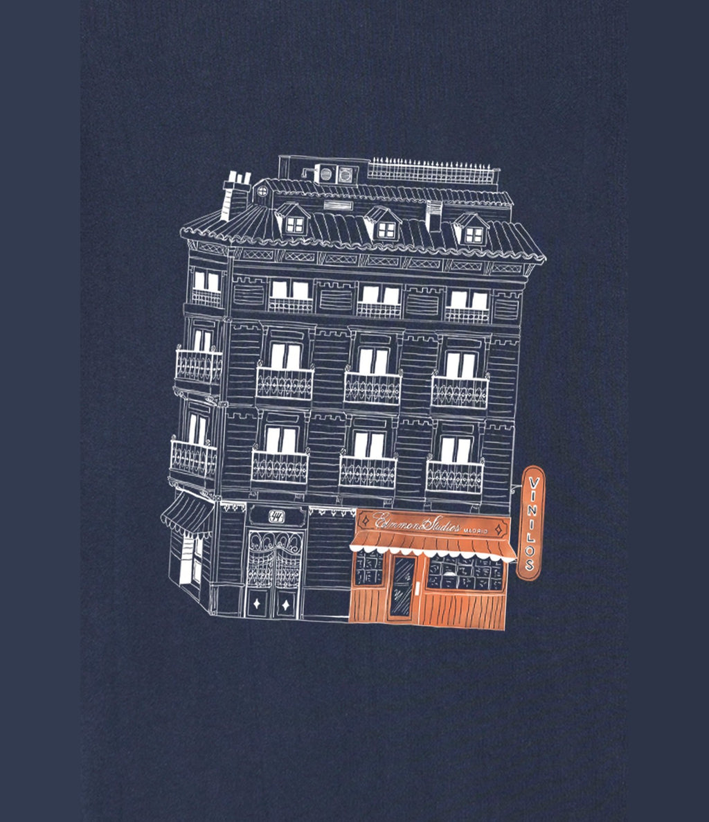 Edmmond Studios Music Center Tee Plain Navy