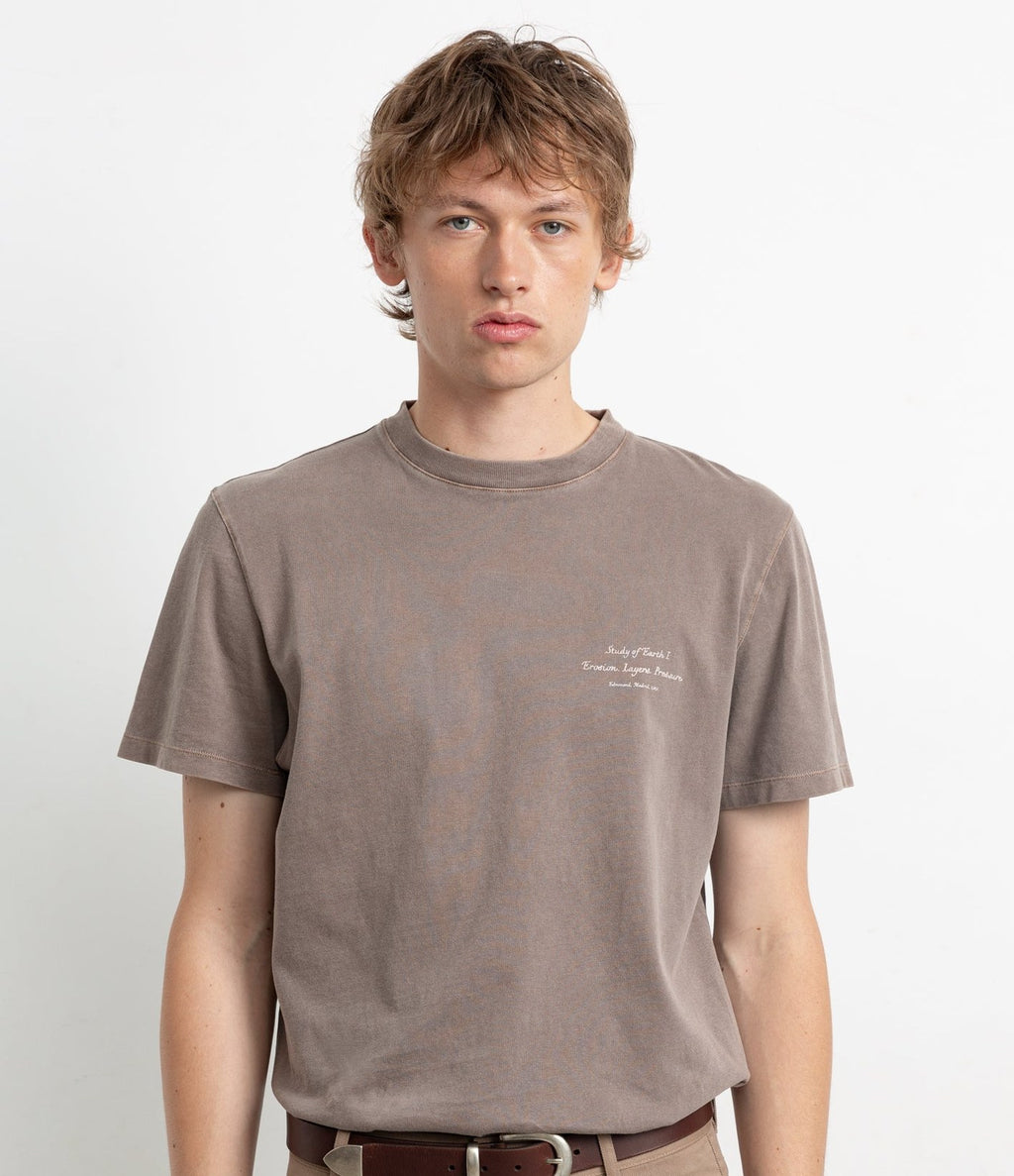 Edmmond Studios Stones Tee Plain Chocolate
