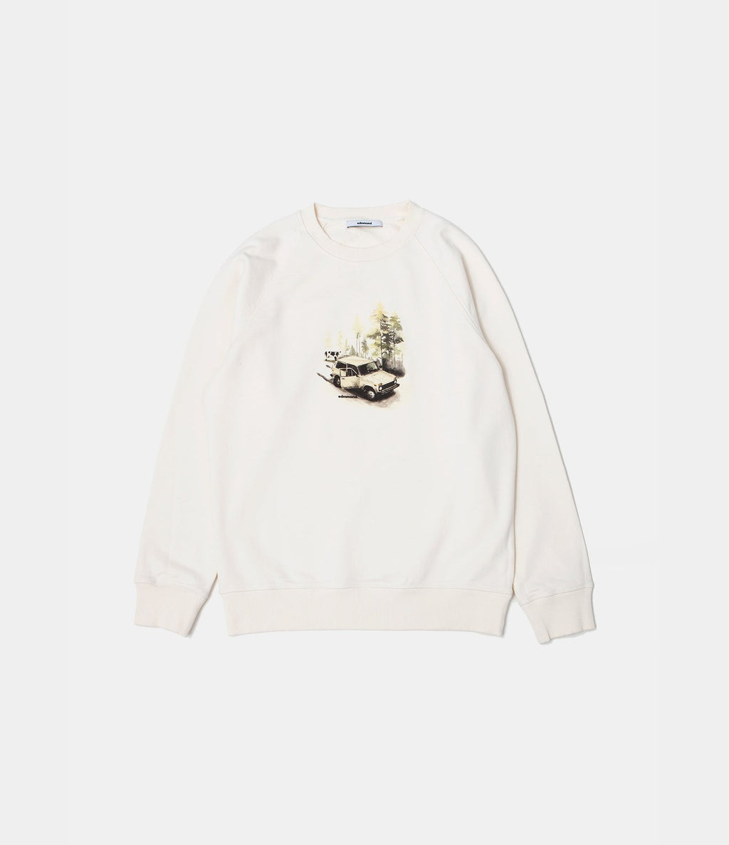 Edmmond Studios Wander Sweatshirt Plain Off White