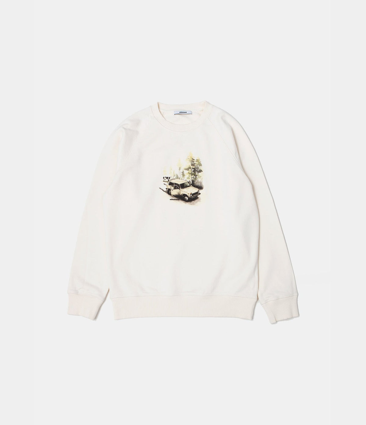 Edmmond Studios Wander Sweatshirt Plain Off White