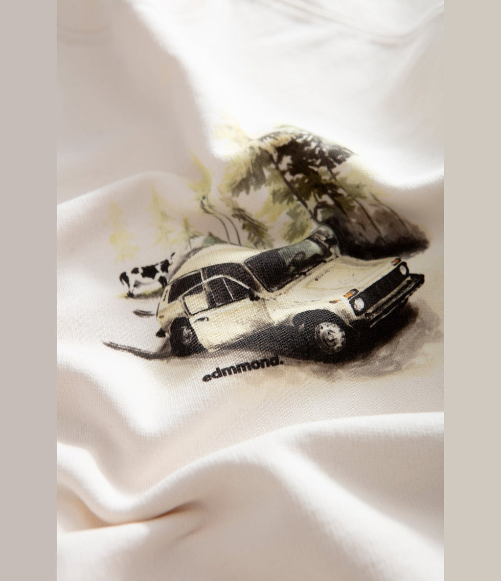 Edmmond Studios Wander Sweatshirt Plain Off White