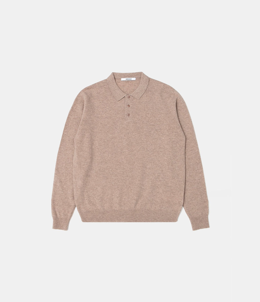 Edmmond Studios Wool Polo Plain Tan
