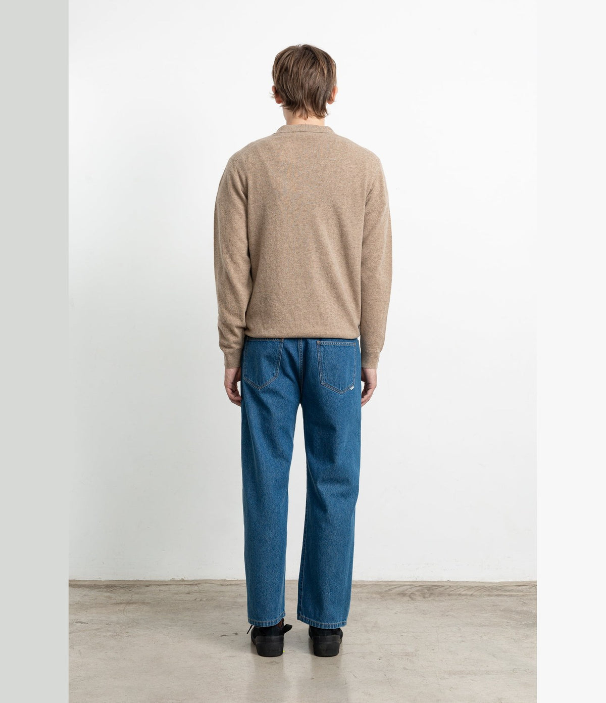 Edmmond Studios Wool Polo Plain Tan