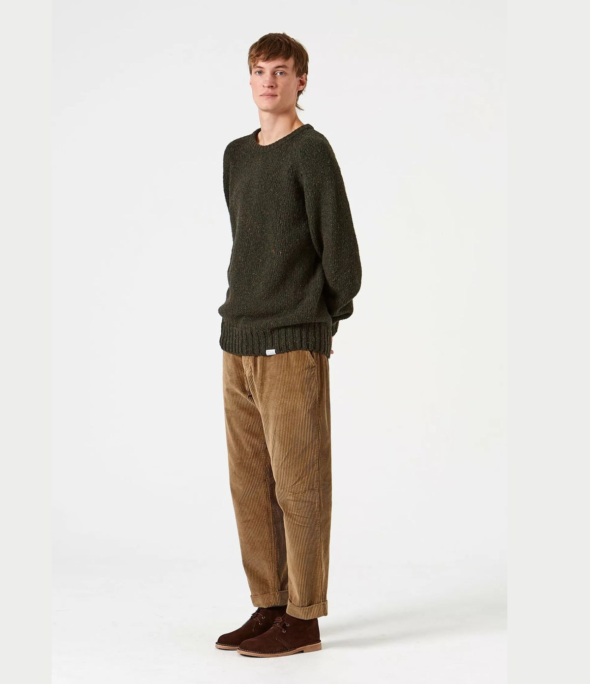 Edmmond Studios Paris Sweater Plain Khaki