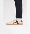 Fred Perry Leather B725 Tennis Shoe Oatmeal