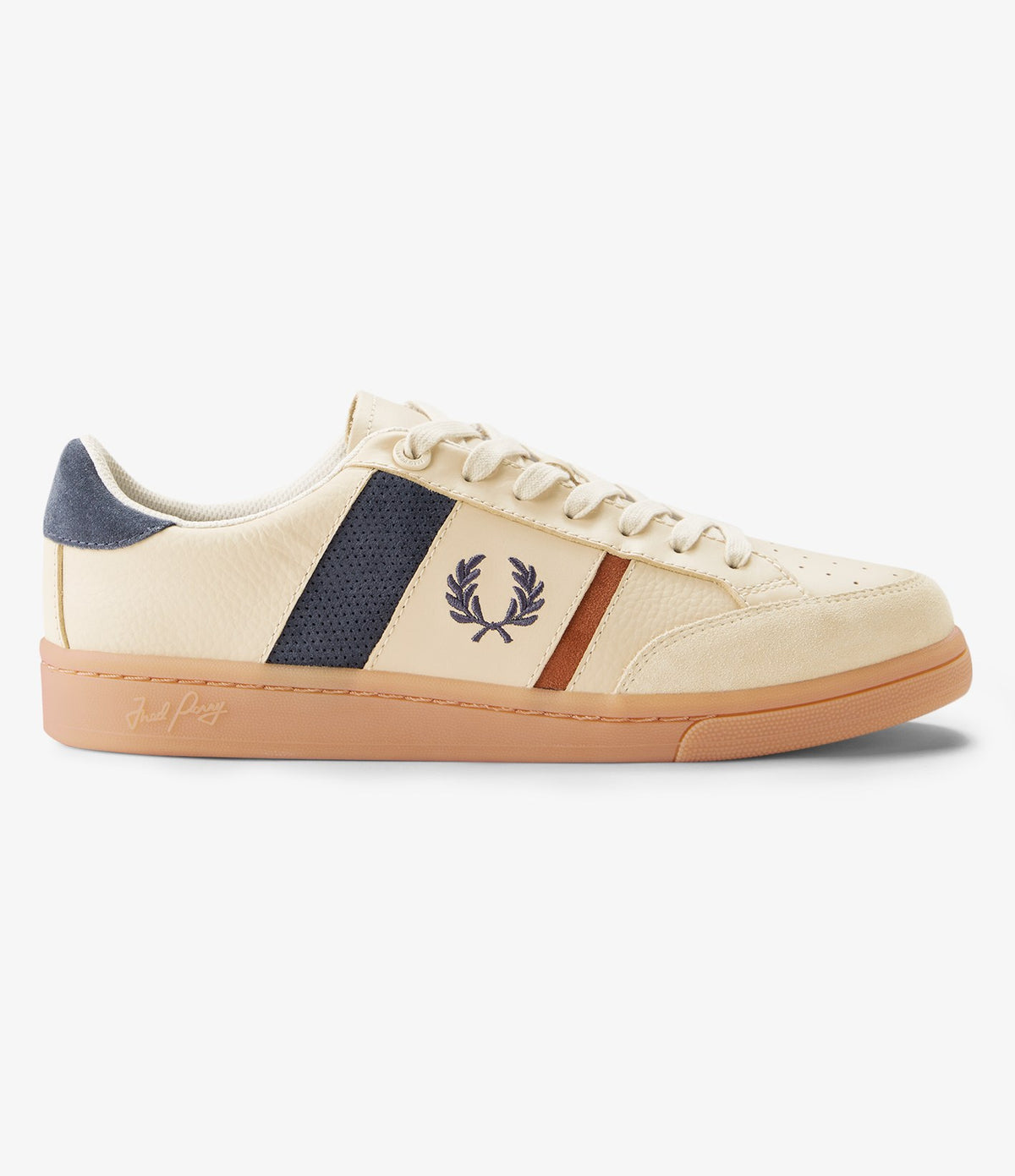 Fred Perry Leather B725 Tennis Shoe Oatmeal