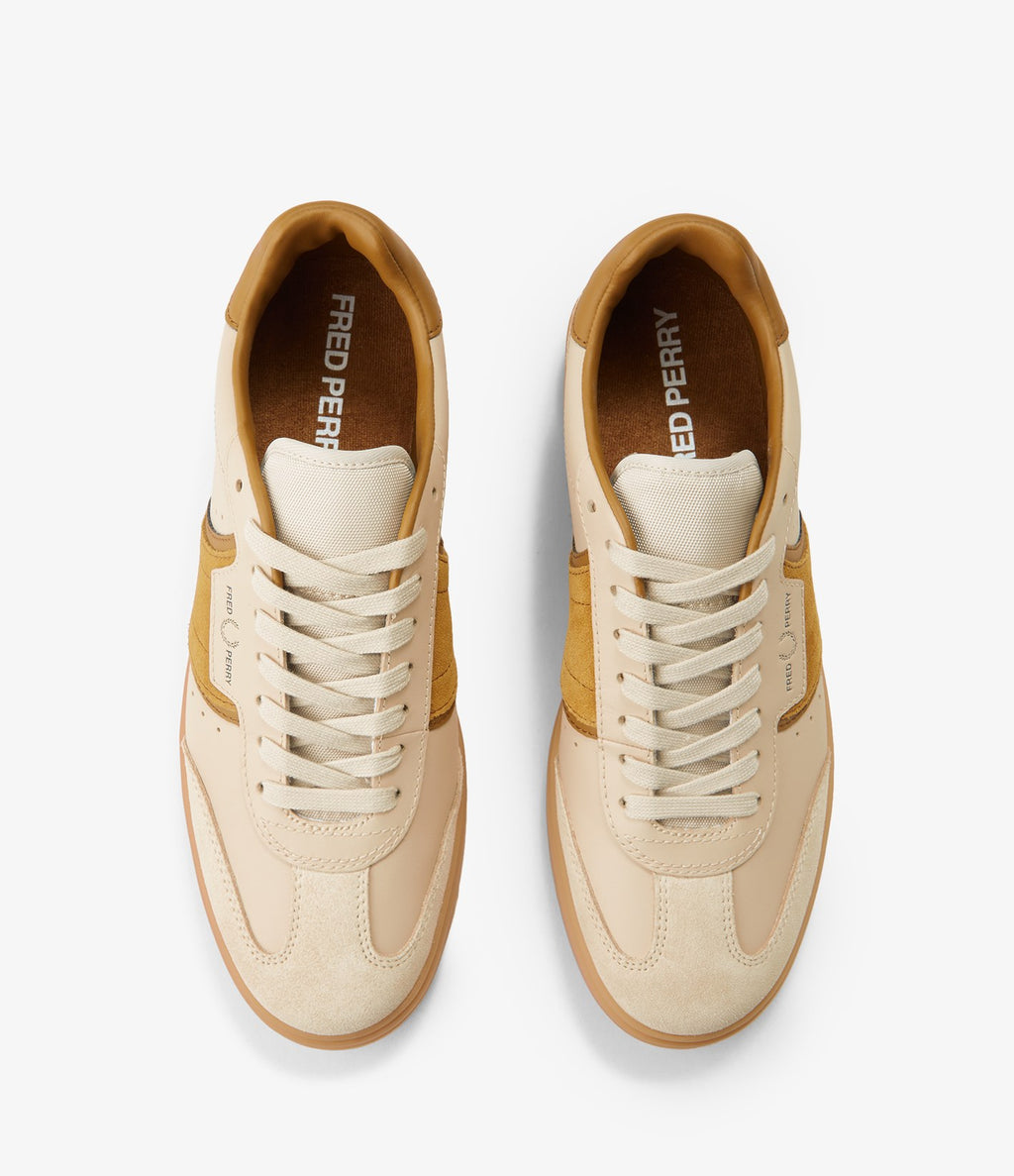 Fred Perry Leather B4 Tennis Shoe Oatmeal