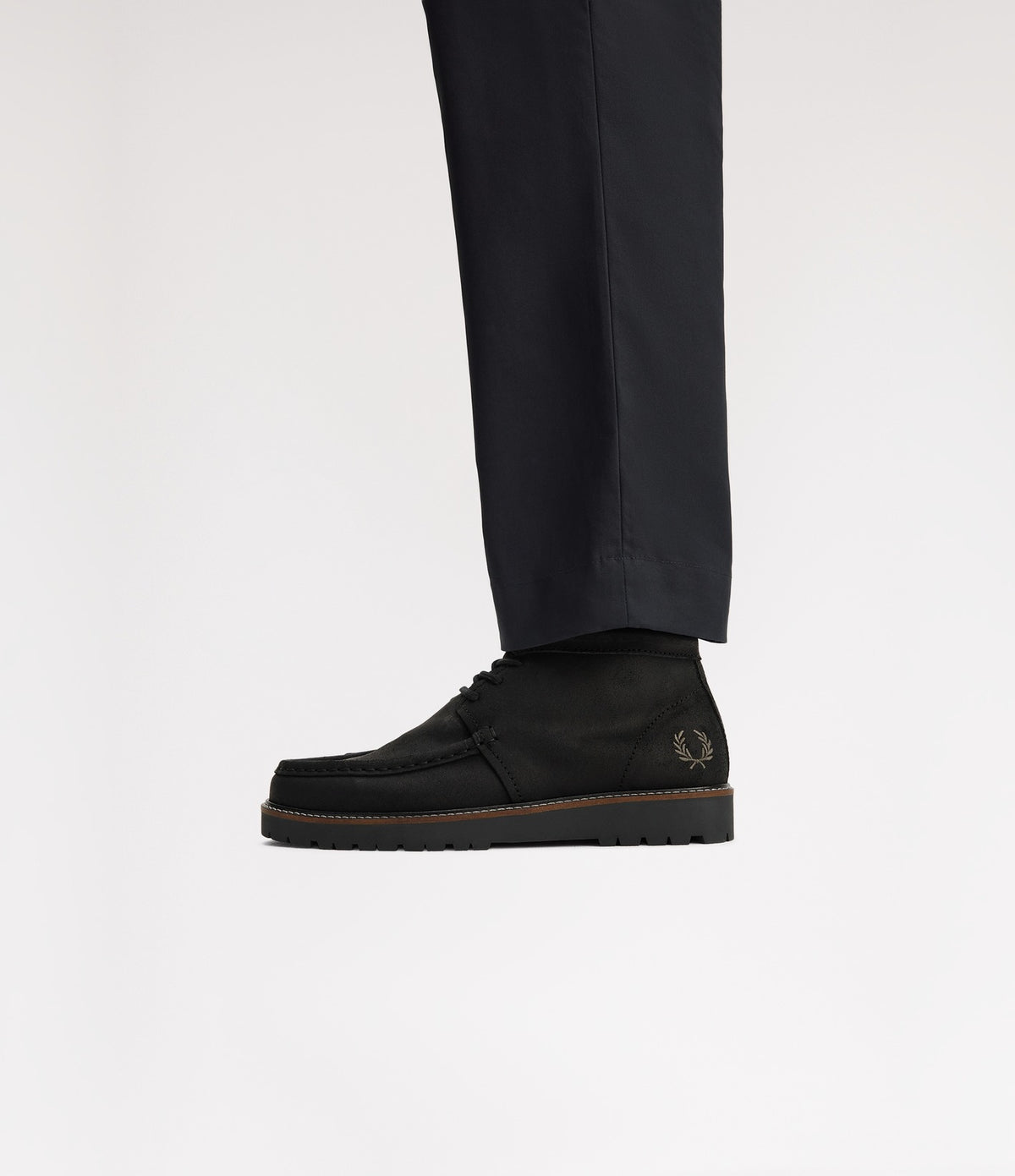 Fred Perry Waxed Suede Kenny Boot Black