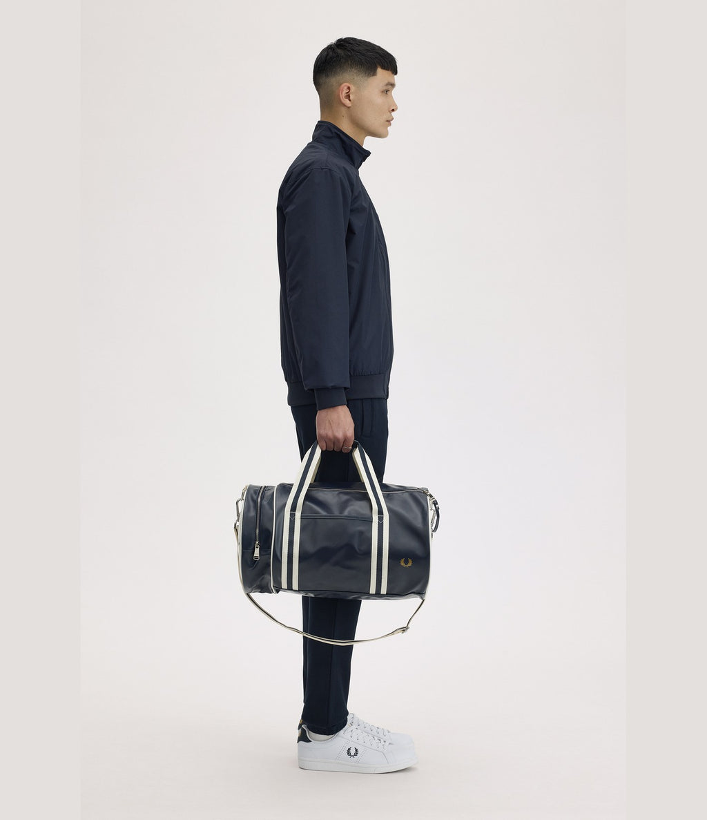 Fred Perry Classic Barrel Bag Navy Ecru