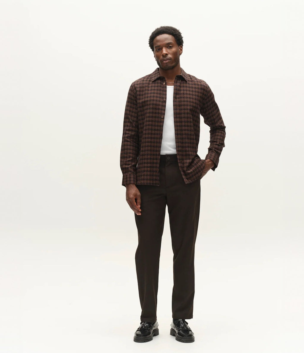 Gabba Sven Shirt Brown Slate